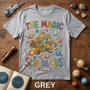 30. Het Magic School Bus-shirt, T-shirt voor kinderen voor de eerste schooldag, Space School Bus-shirt, cadeau voor de eerste schooldag, T-shirt voor de leerkracht in de klas.