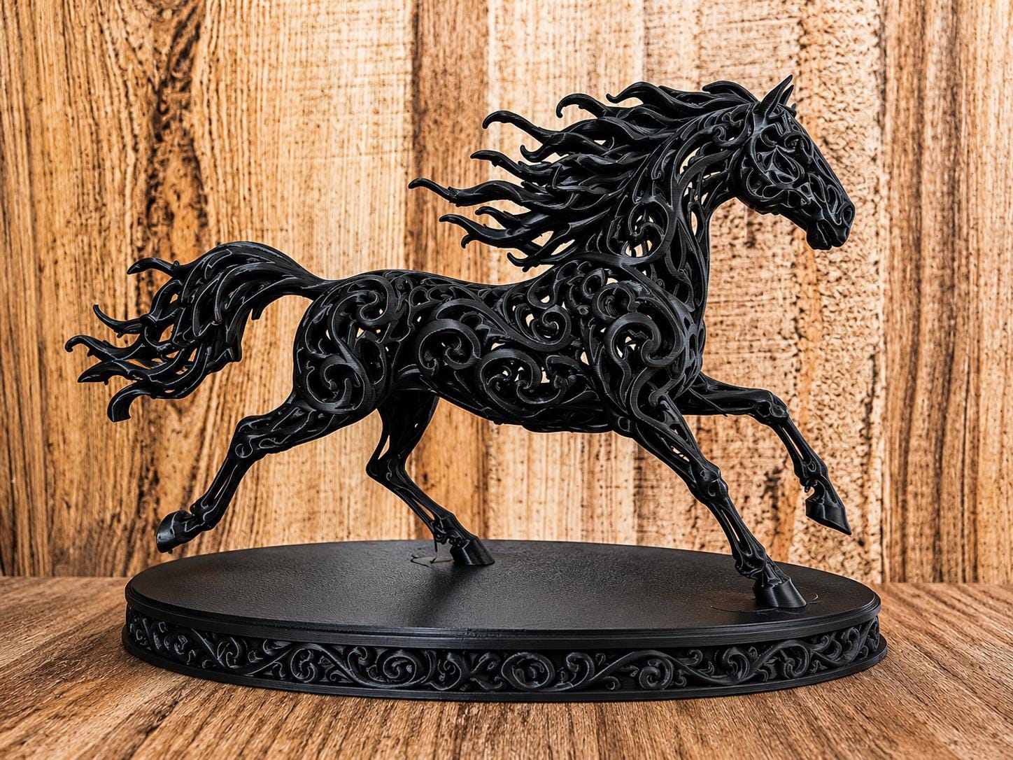 Blue Horse Statue - Etsy