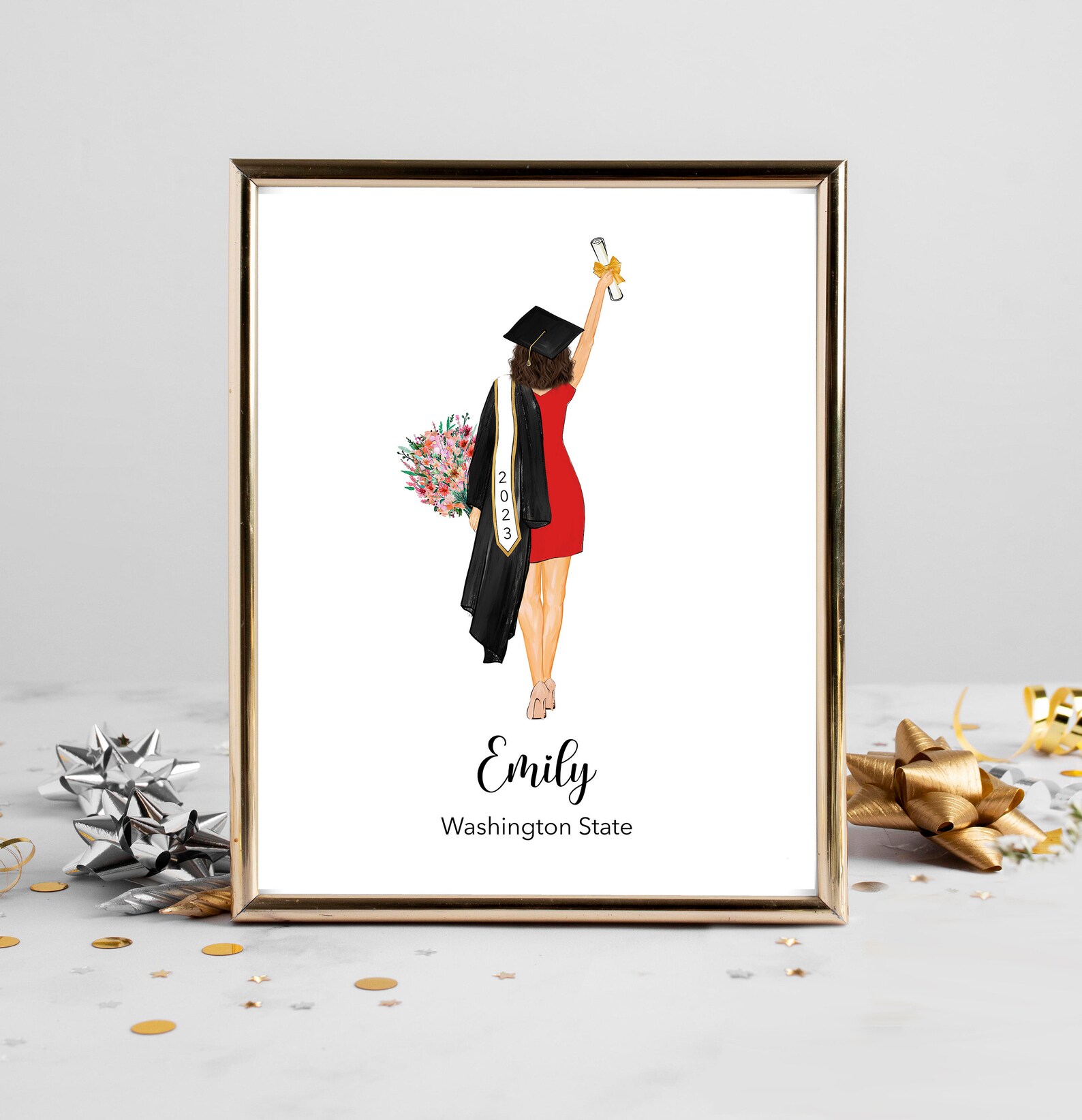 Custom Graduation Personalized PRINT | 2026 Graduation Gift, College ...