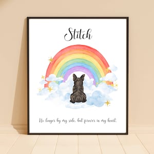 Personalized Pet Print DIGITAL | Dog Memorial, Sympathy Gift, Dog owner Gift, Pet Memorial Art, Custom Dog Print, Pet Print, Dog Pet Drawing