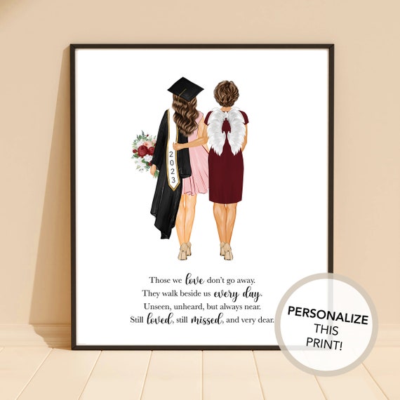 Personalized Graduate & Mom Portrait | Memorial Art Print (digital  Download) - Etsy Ireland