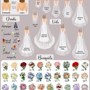 Personalized Bride and Dad Portrait Art PRINT | Father of the Bride Custom Wedding Art, Bride and Father Marriage Gift, Dad and Daughter image 10