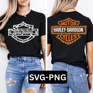 Motorcykel svg png | Harley Davidson vektor | svgBundle | Vintage Harley svg klippfil | HD-logotyp SVG (digital nedladdning)