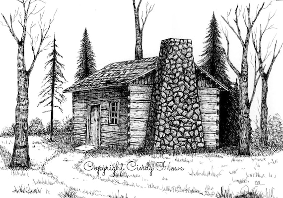 log cabin pencil drawings log cabin pencil drawings