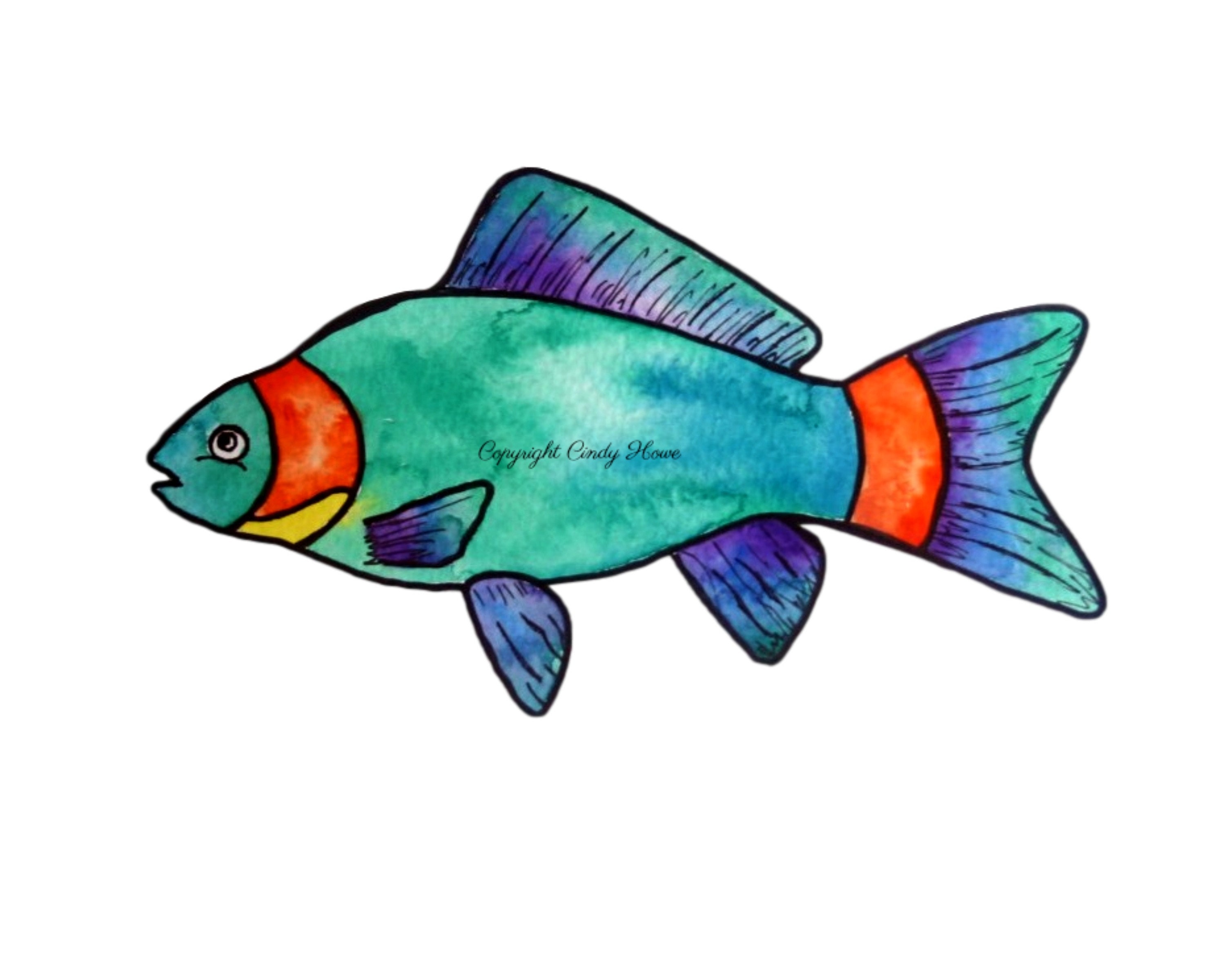 Fish drawing clipart design illustration 9380313 PNG