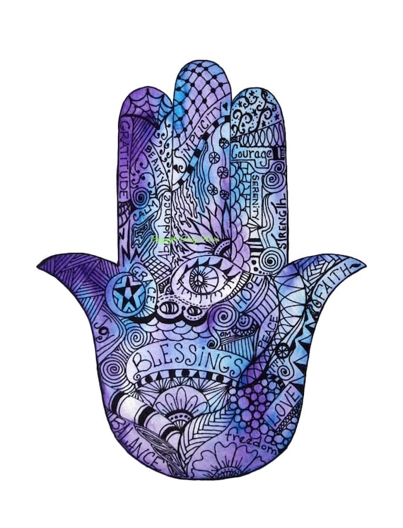 Hamsa Digitale Kunst Hamsa Hand Png Datei Transparente Etsy