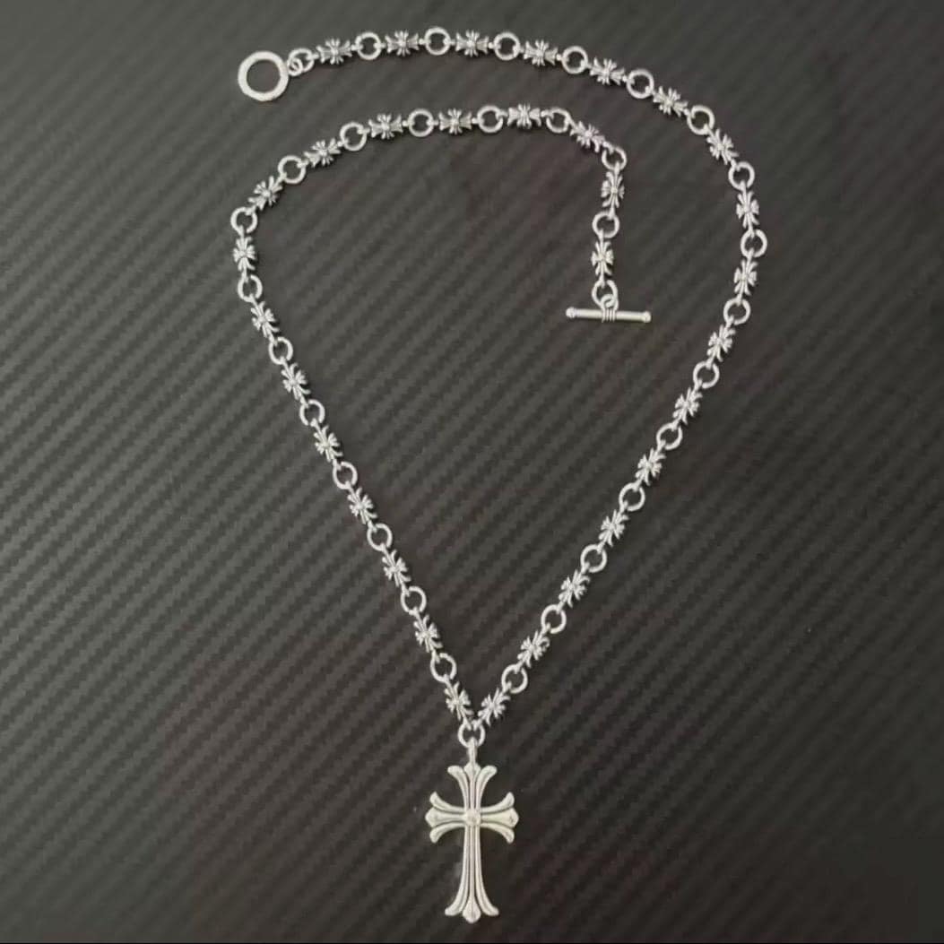 Chrome Hearts Cross Flower Necklace - Etsy