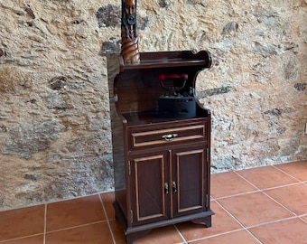 Vintage Wooden Washstand, Side Cabinet, 1970s 1980s Furniture