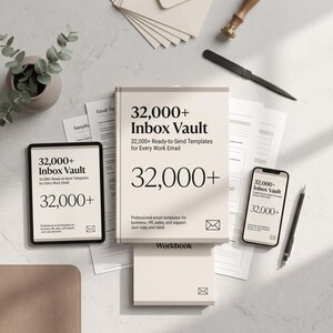 32,000+ Email Templates for Business Professionals Ready to Use Formats for Work Sales HR and Customer Service Digital Download