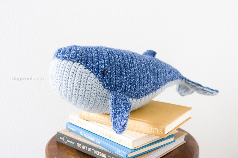 CROCHET PATTERN: Baby Humpback Whale Stuffed Animal image 3