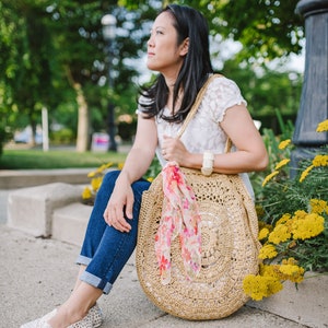 CROCHET PATTERN: Sunburst Circle Bag for Beach and Market - Etsy