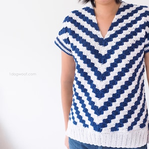 CROCHET PATTERN: Diagonals for Days Corner to Corner Top