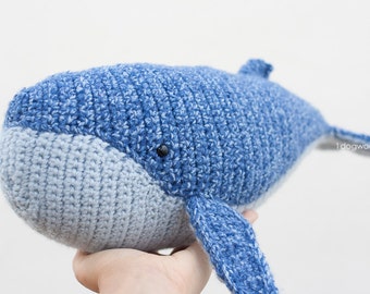 CROCHET PATTERN: Baby Humpback Whale Stuffed Animal