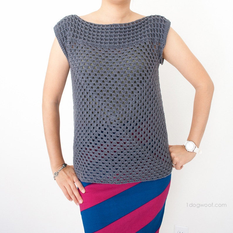 granny square shirt crochet