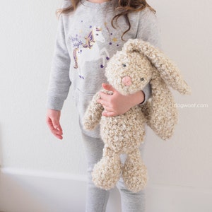 CROCHET PATTERN: Classic Stuffed Floppy Bunny image 1