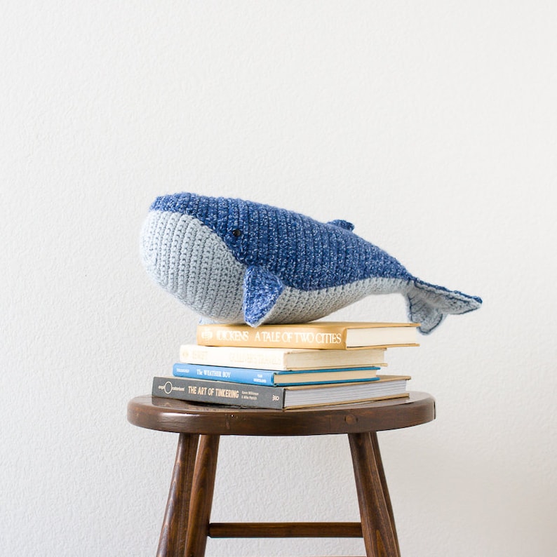 CROCHET PATTERN: Baby Humpback Whale Stuffed Animal image 7