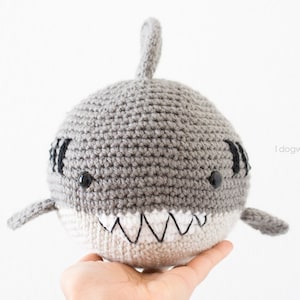 Bernard the Ball Shark Amigurumi Softie Crochet Pattern