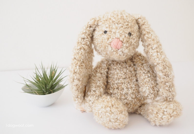 CROCHET PATTERN: Classic Stuffed Floppy Bunny image 5