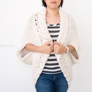 Tunisian Knit Stitch Starlight Shrug Crochet Pattern