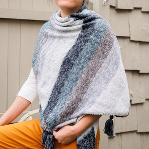 KNITTING PATTERN: Strata Bias Knit Wrap Scarf