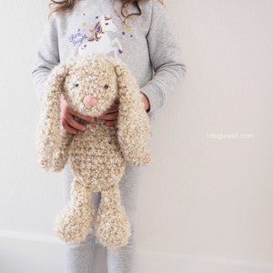 CROCHET PATTERN: Classic Stuffed Floppy Bunny image 3