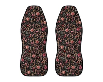 Vintage Floral Pattern Car Seat Covers | Rose Bouquet Car Seat