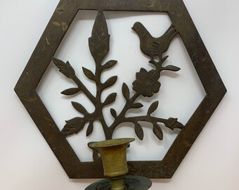 Vintage Brass Candle Holder