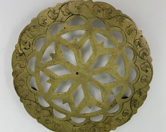 Trivet de latão vintage