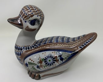 Vintage Tonala Hand Painted Duck