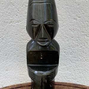 Vintage Gold Sheen Obsidian Statue