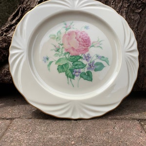 Vintage Lenox Decorative Plate Collection Pink Rose