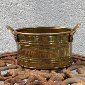 ヴィンテージ真鍮室内プランター