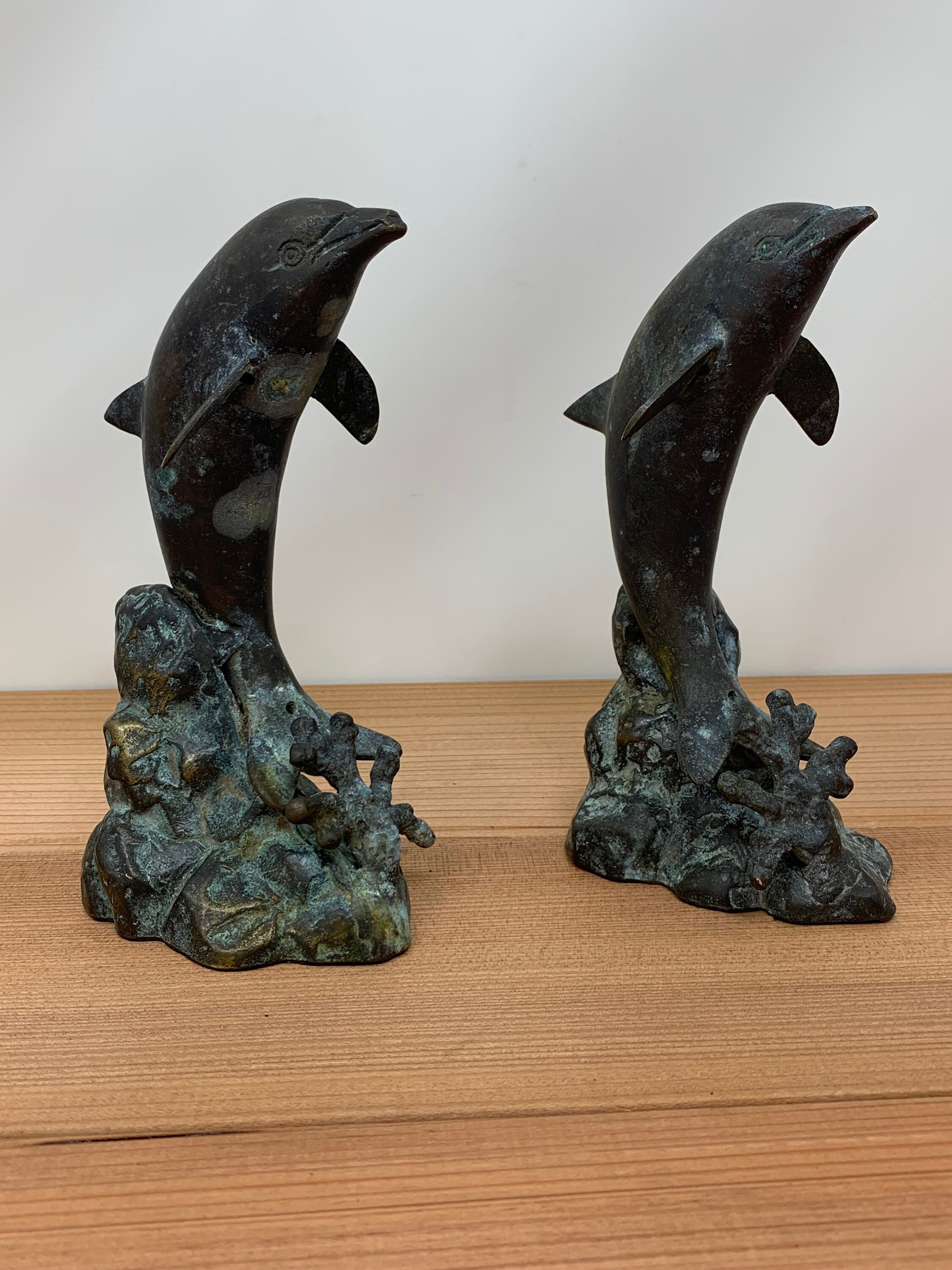 Bronze dolphin statue - Etsy 日本