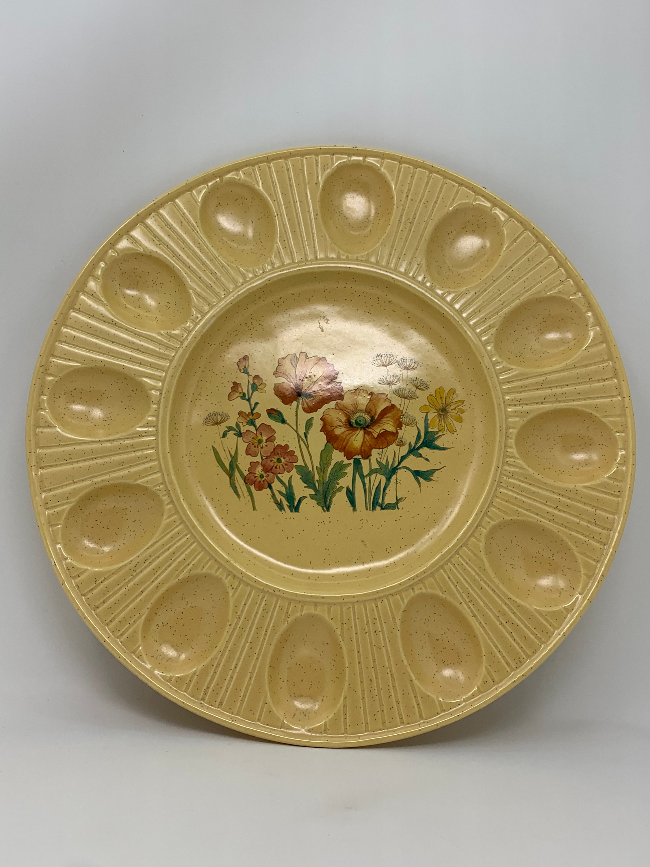 Vintage Ceramic Deviled Egg Tray Etsy UK
