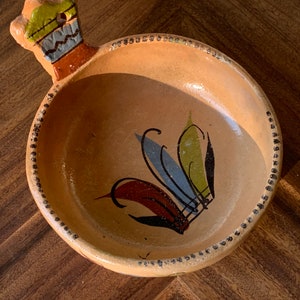 Vintage Handmade Tlaquepaque Ceramic Bowl