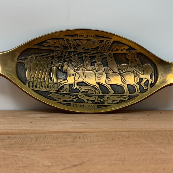 Aedel Malm Denmark Brass Viking Tray