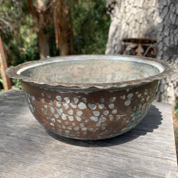 Vintage Egyptian Copper Bowl