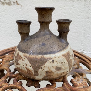 Vintage Handmade Ceramic Candle Holder