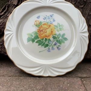 Vintage Lenox Decorative Plate Collection Yellow Rose