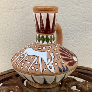 Vintage Hand Painted Ceramic Vase