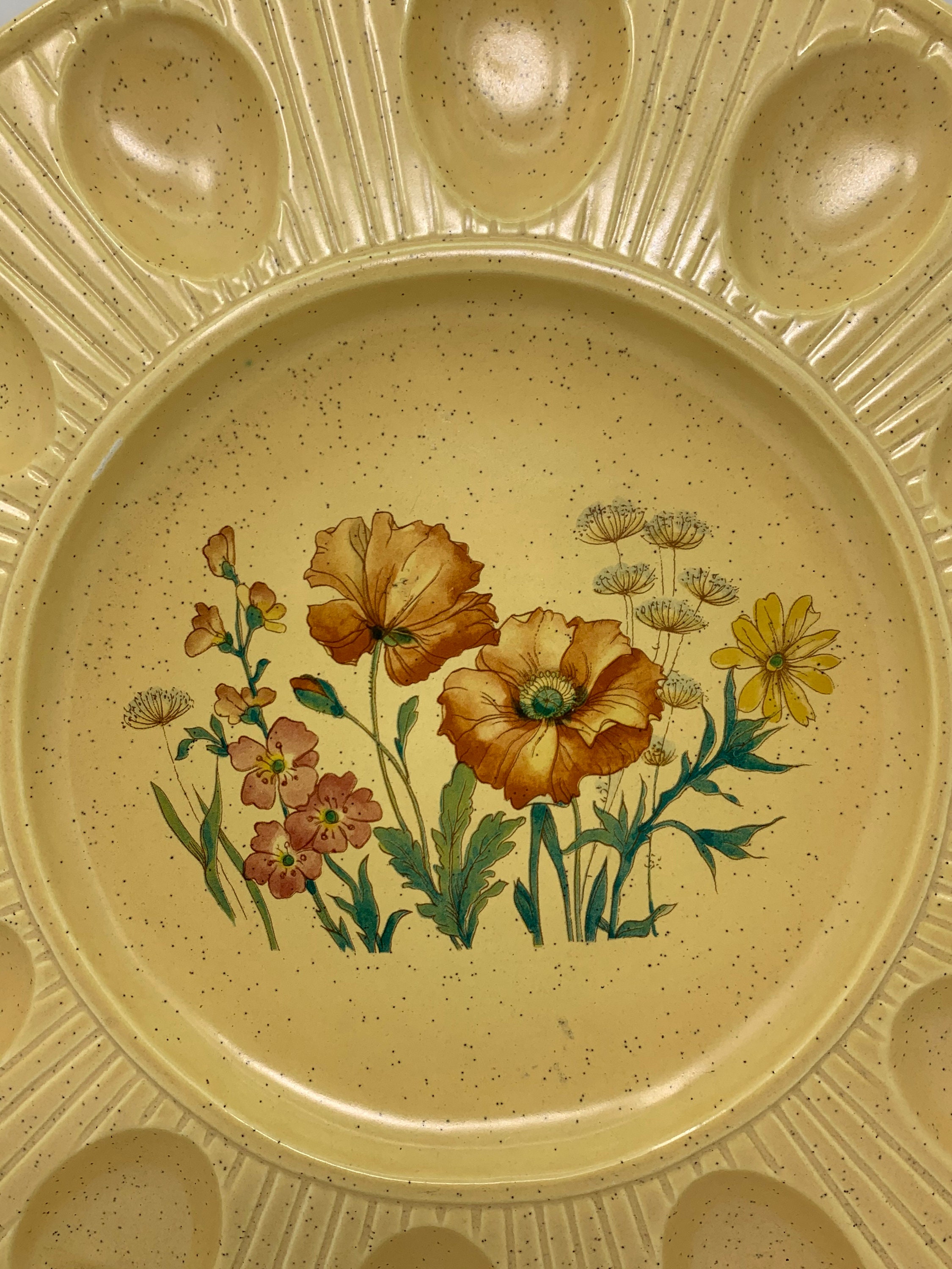 Vintage Ceramic Deviled Egg Tray