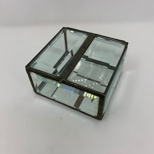 Vintage Glass Jewelry Box