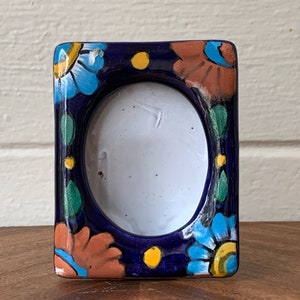 Vintage Talavera Picture Frame