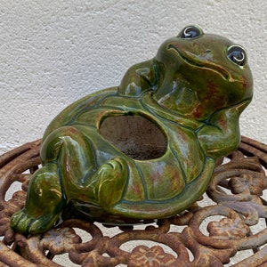 Vintage Ceramic Turtle Planter