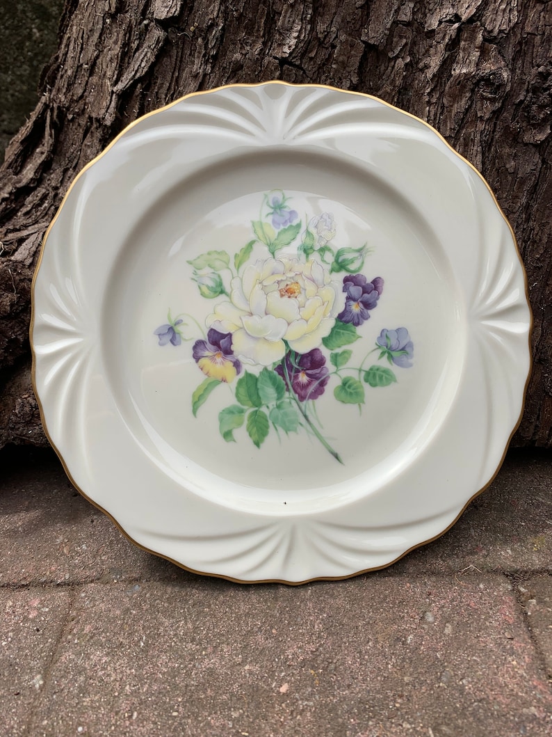 Vintage Lenox Decorative Plate Collection White Rose