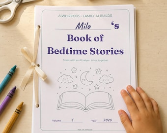 Carta per scrivere storie stampabile, kit per creare il proprio libro per bambini, modello di libro di storie da conservare come ricordo, copertina del libro stampabile, pagine per disegnare e scrivere