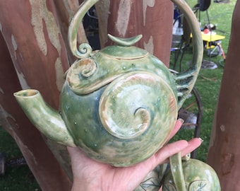 Spring Green Teapot