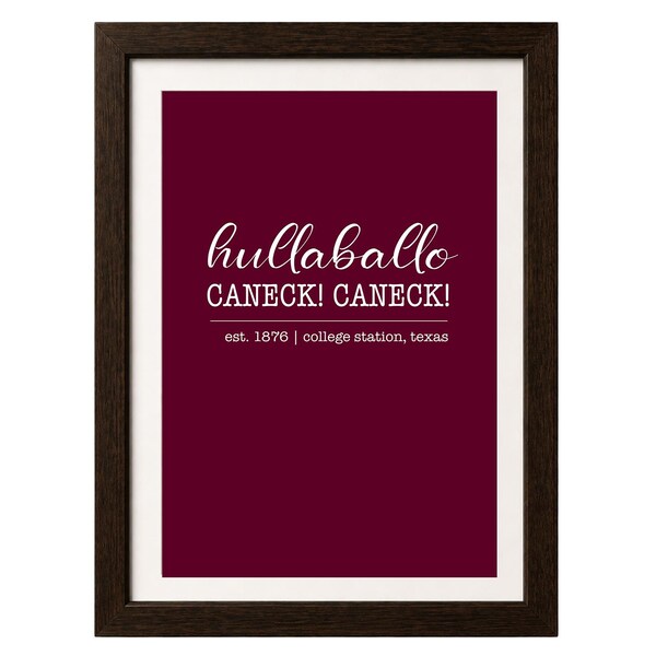 Hullaballo Print | MAROON AND WHITE [Digital]