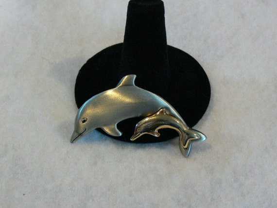 Dolphin - Brooch - Pin - FS-276 - image 1