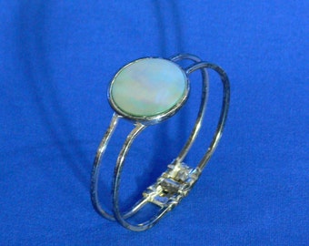 Bracelet - Abalone - Silver tone - Handmade -  FS-209